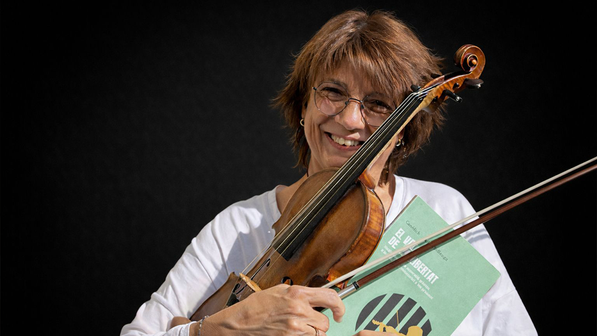 Canòlich Prats, violinista i autora de El violí de la llibertat (L’Albí) Foto: Cedida