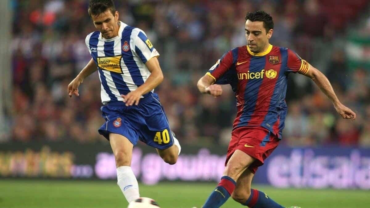 Sánchez, en el derbi català. Cedida