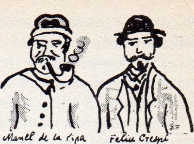 Dibuix a la ploma de Marian Burguès.