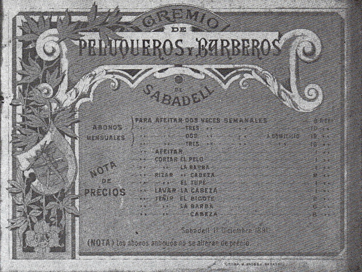 Llista de preus (1891)