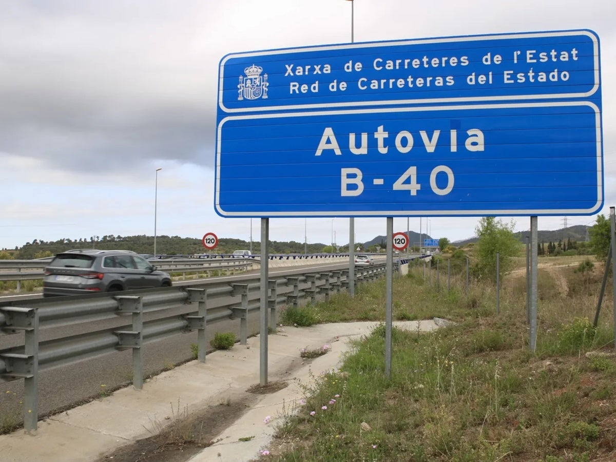 Autovia de la B-40 al seu pas per Terrassa / ACN