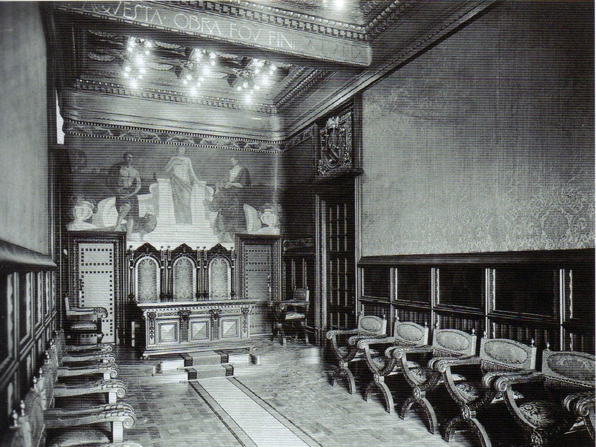 Saló del Gremi, destruït a la reforma de 1923.