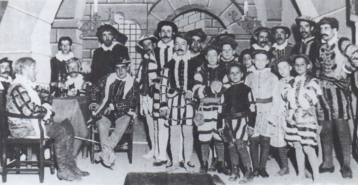 Grup de teatre de l'Acadèmia Catòlica (1923).