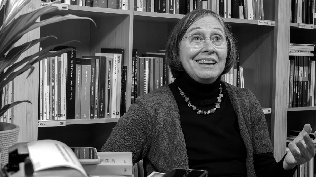 La llibretera Cecilia Picún, al Librerío de la Plata. Autor: Xavi Cano.