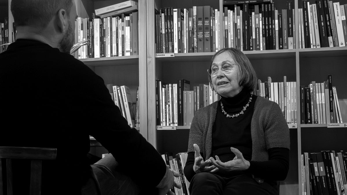 La llibretera Cecilia Picún, al Librerío de la Plata. Autor: Xavi Cano.