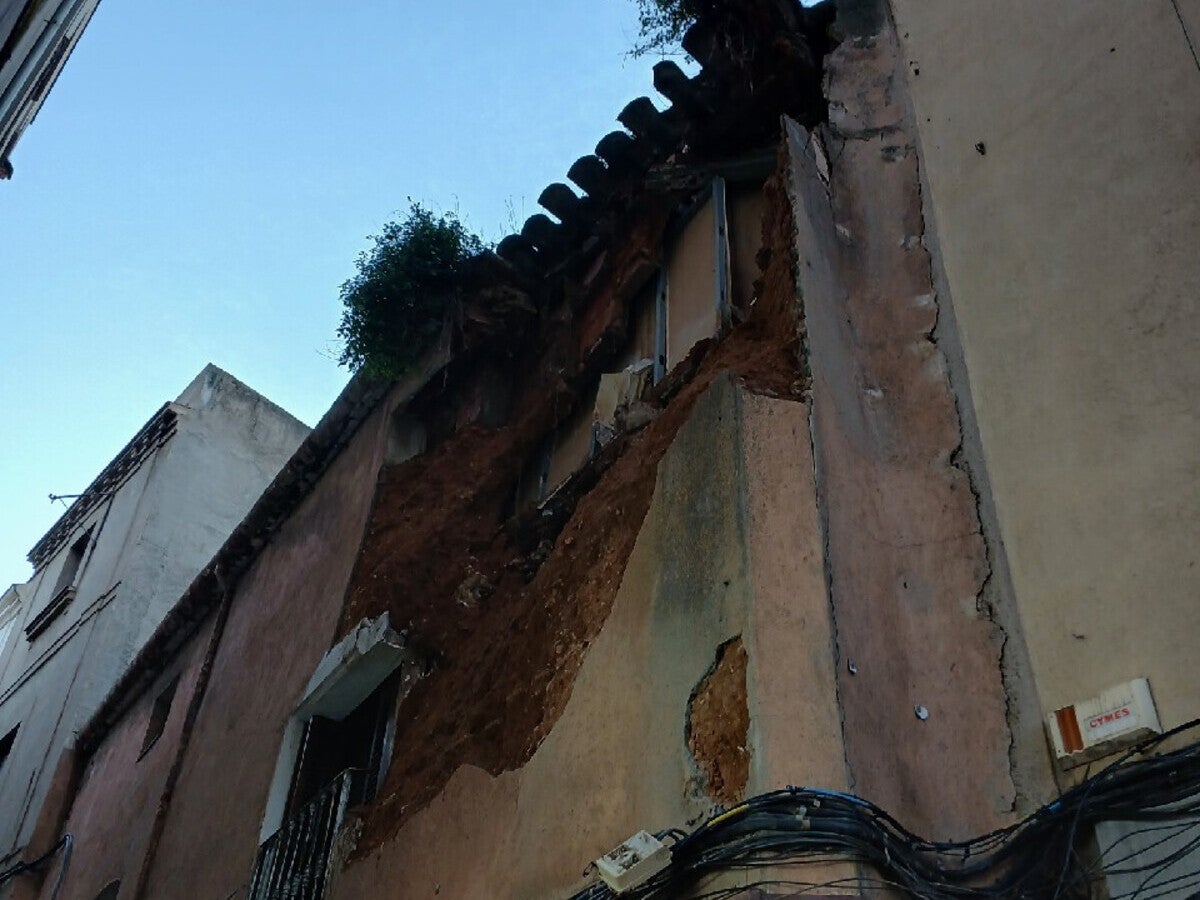 Edifici on s'ha produït el despreniment. Autor: Bombers via X.