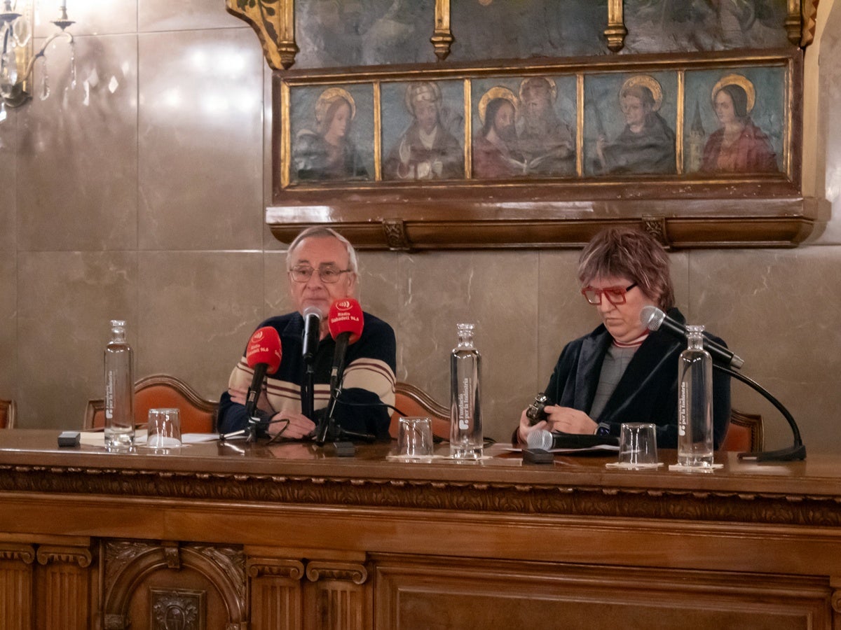 Josep Asensio i Montse Barderi, al Gremi de Fabricants. Autor: Xavi Cano. 