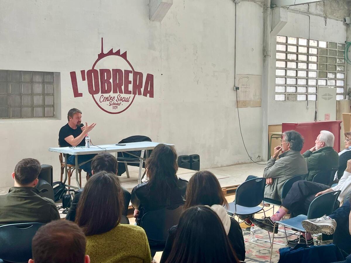 Xavier Domènech, a l'Obrera. Autor: Jordi M.