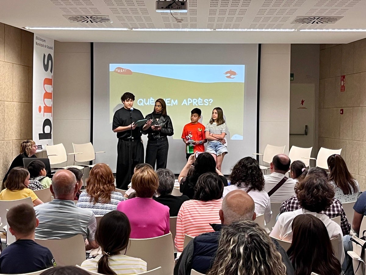 Presentació del projecte, a la biblioteca del Sud. Autor: Jordi M. 