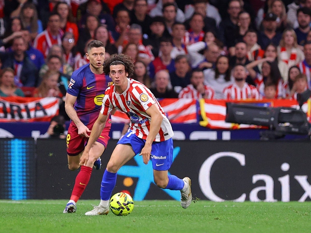 Javi Morcillo, aquest dissabte. Autor: @atletiacademia via X. 