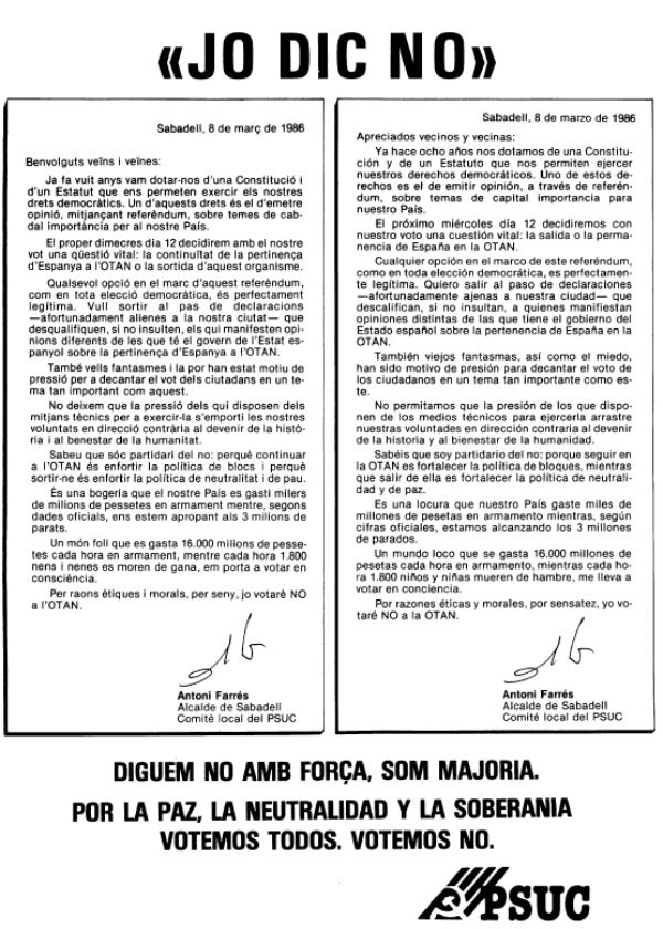 Article d'Antoni Farrés publicat al DS. Font: DS via AHS