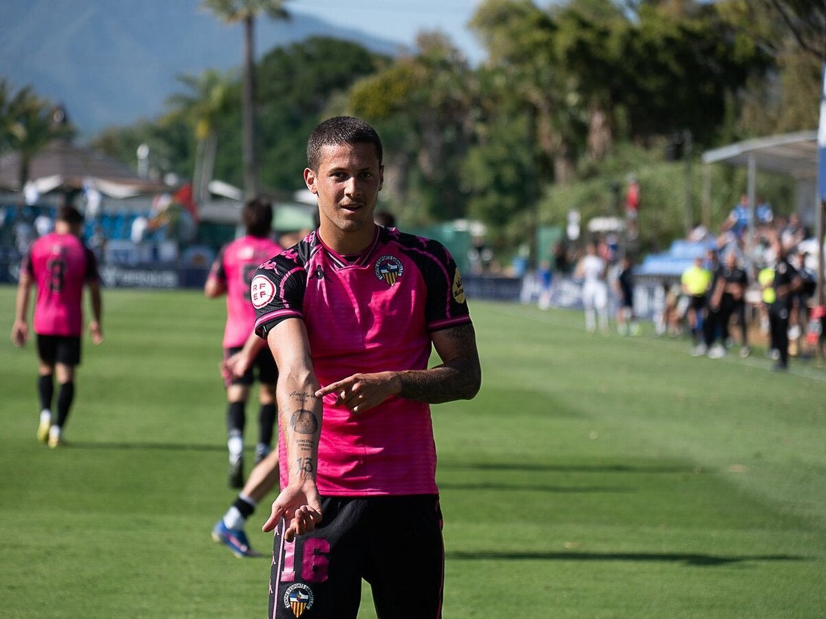 Godoy, celebrant el gol de la victòria. Autor: CE Sabadell via X