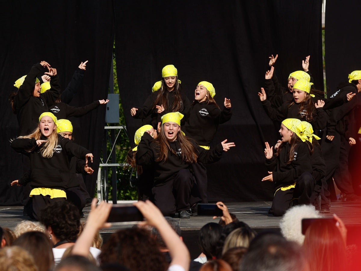 Participants a l'acte central del Dia Internacional de la Dansa 2026, el 26 d'abril. Autora: Dihor. 