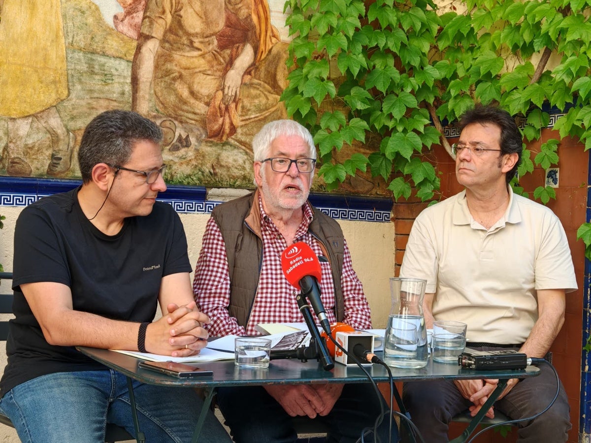 Presentació de la Mostra d'Entitats, Ricard Rodríguez, Joan Brunet i Eloi Moya. Autor: Albert P.