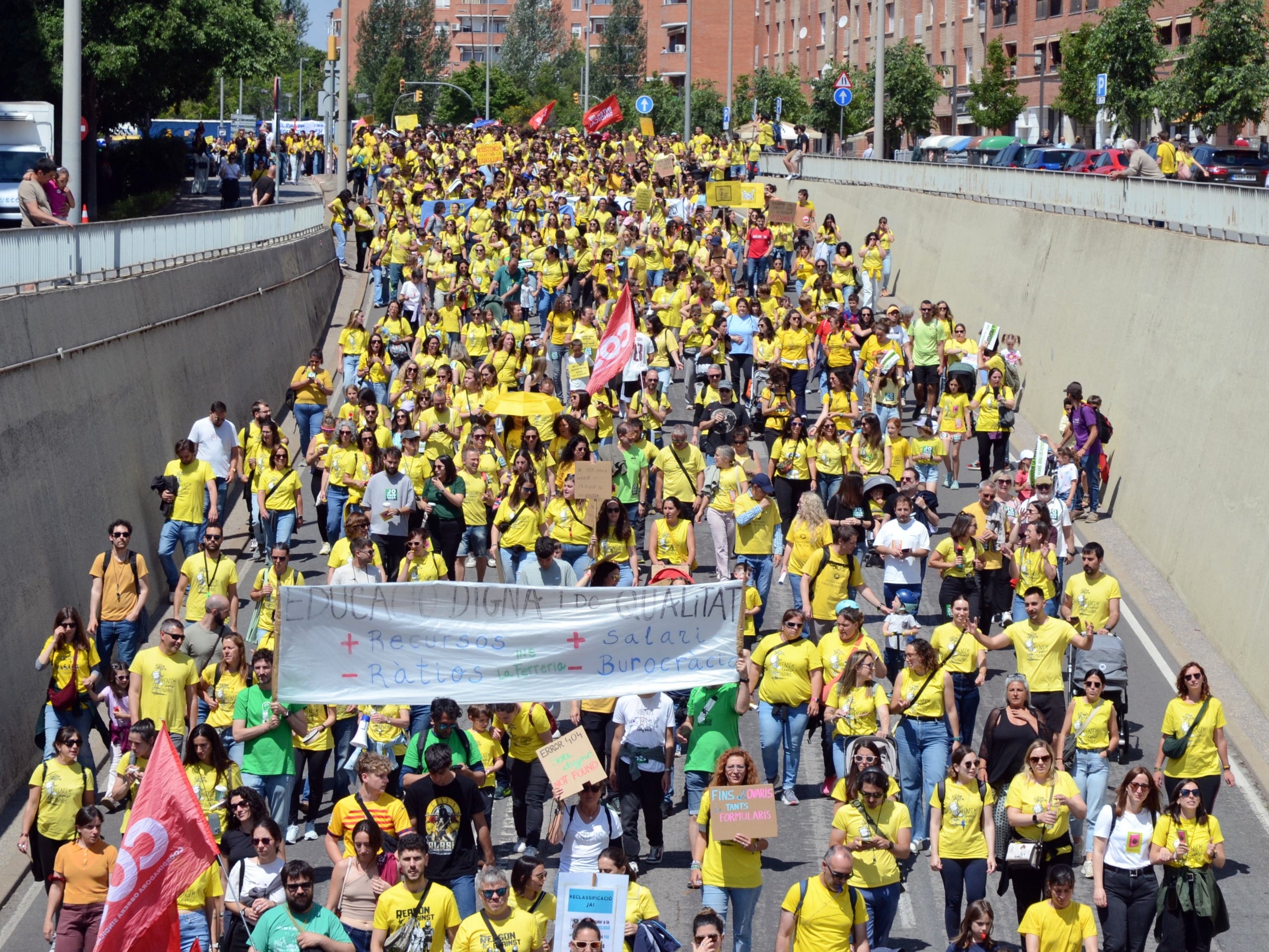 Manifestació del personal educatiu. Autor: Jordi M.