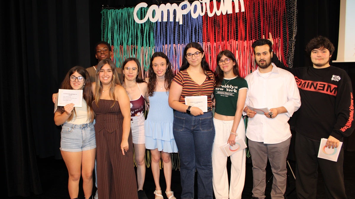 Alguns dels alumnes premiats. Cedida