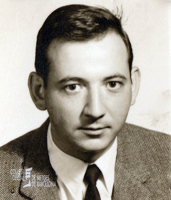 Josep Maria Plans Molina, recent llicenciat en Medicina, el 1968. Font: Col·legi Oficial de Metges de Barcelona