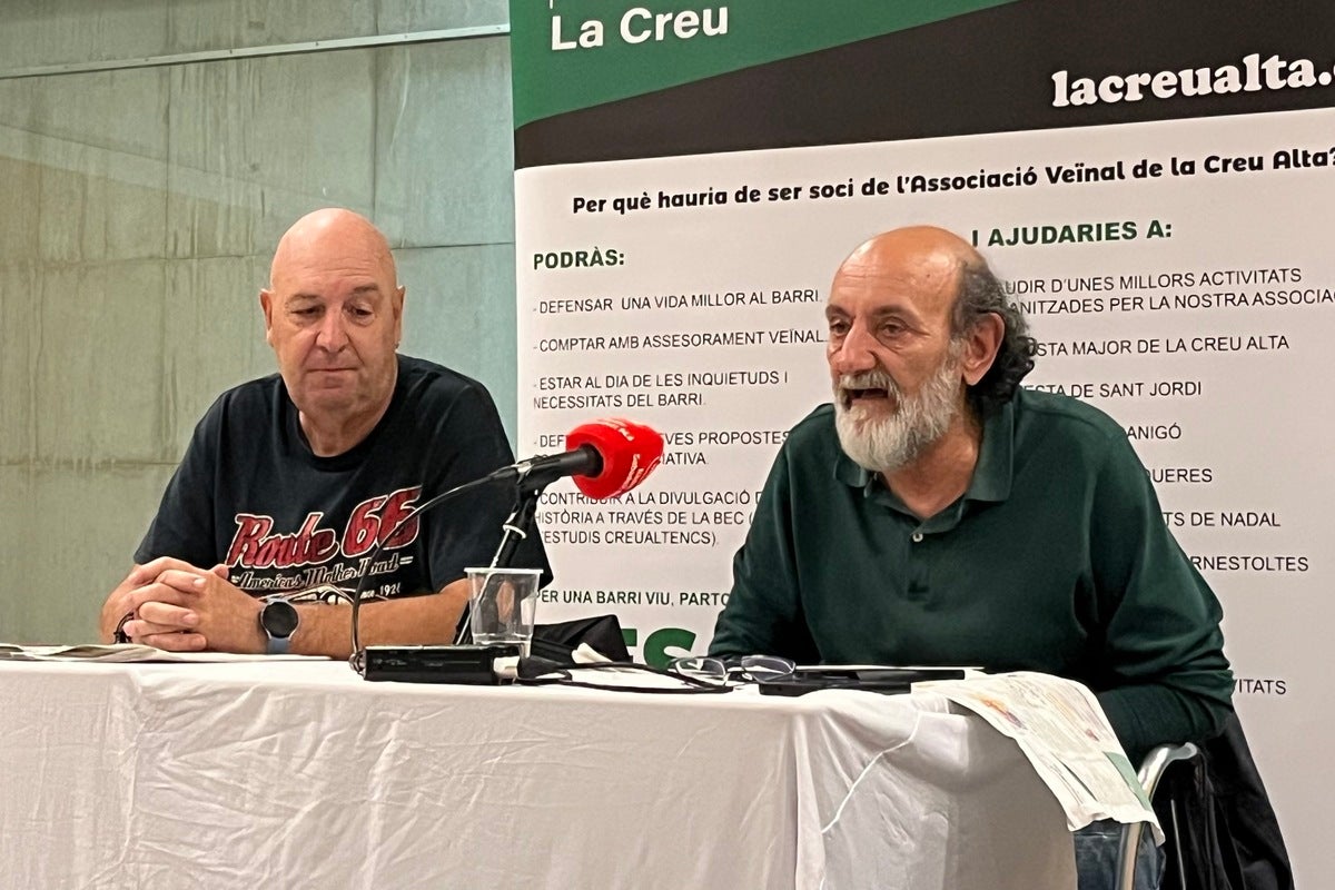 Jaume Marco i Josep Serra, en roda de premsa. Autor: Jordi M
