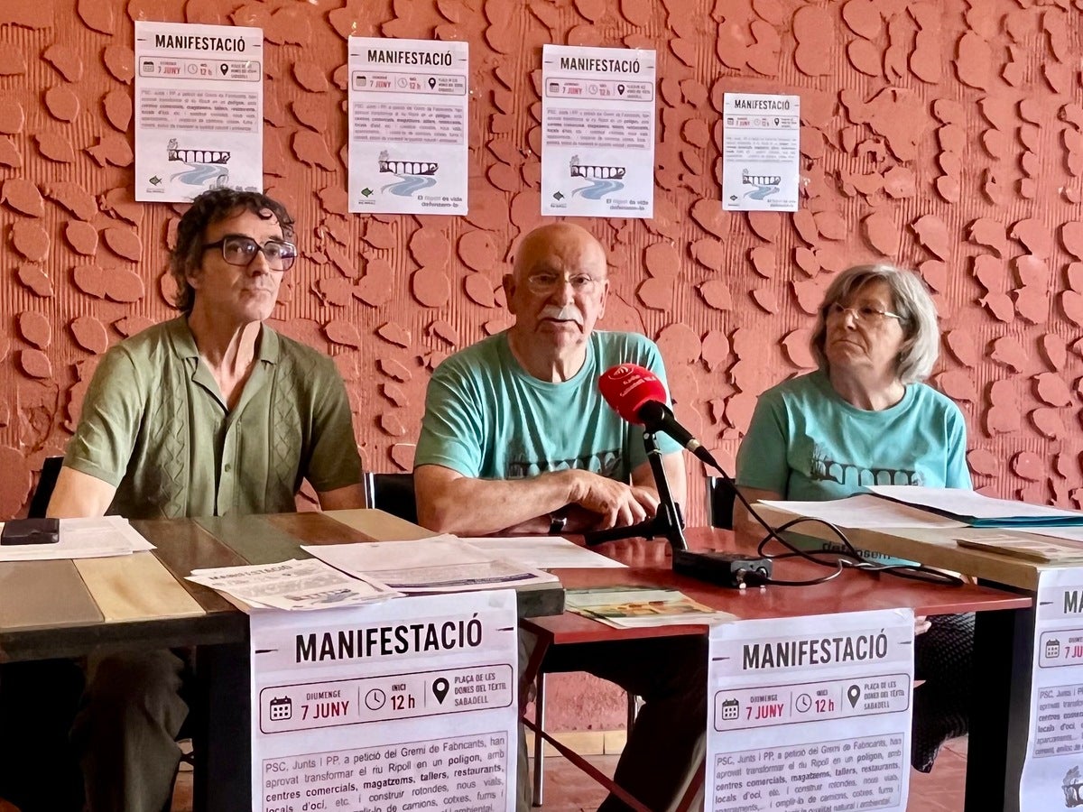 Vila Puig, Soler i Carbonell, en roda de premsa. Autor: Jordi M.
