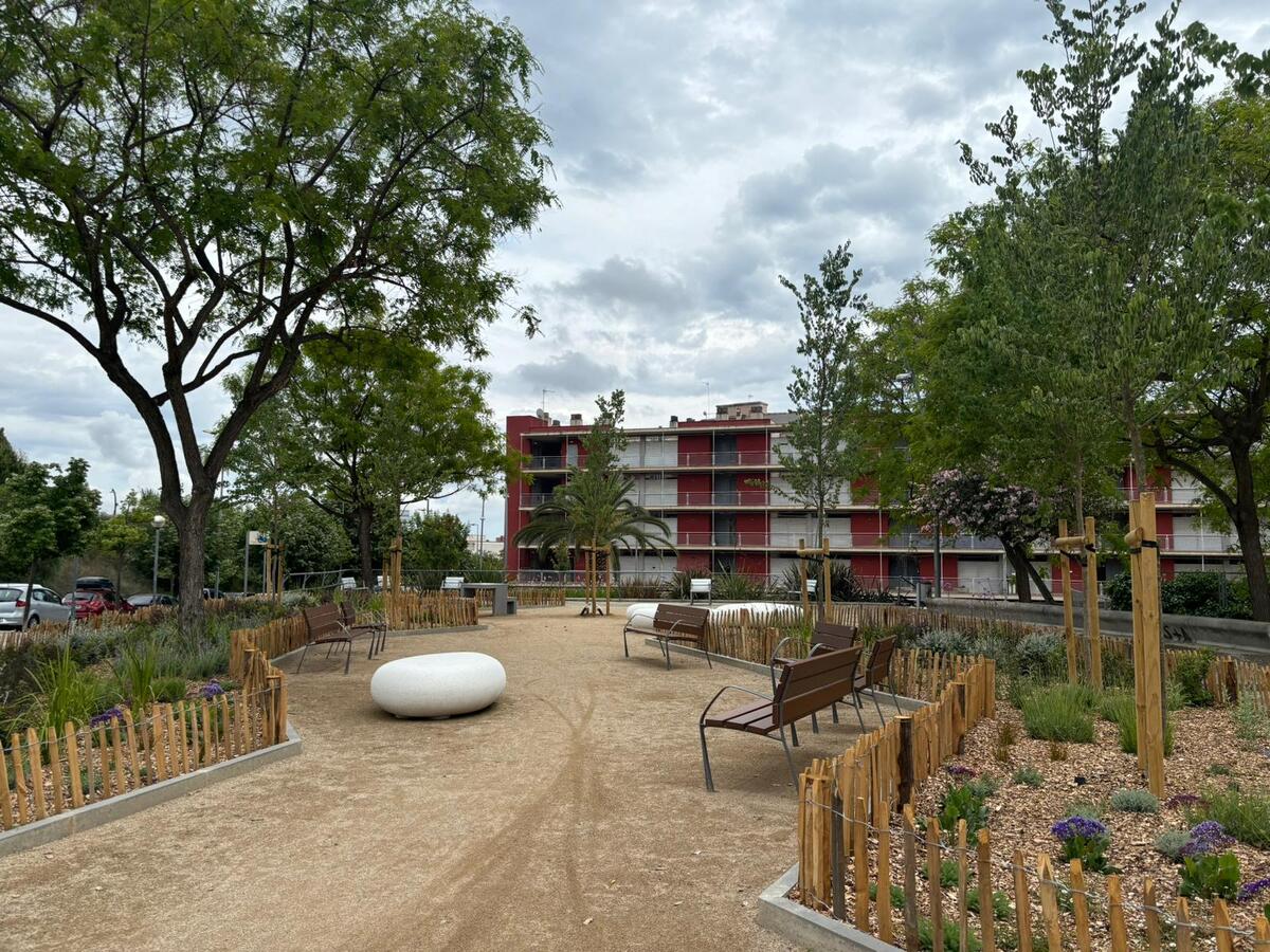 La plaça de Gernika, aquest dilluns. Autor: JdA.