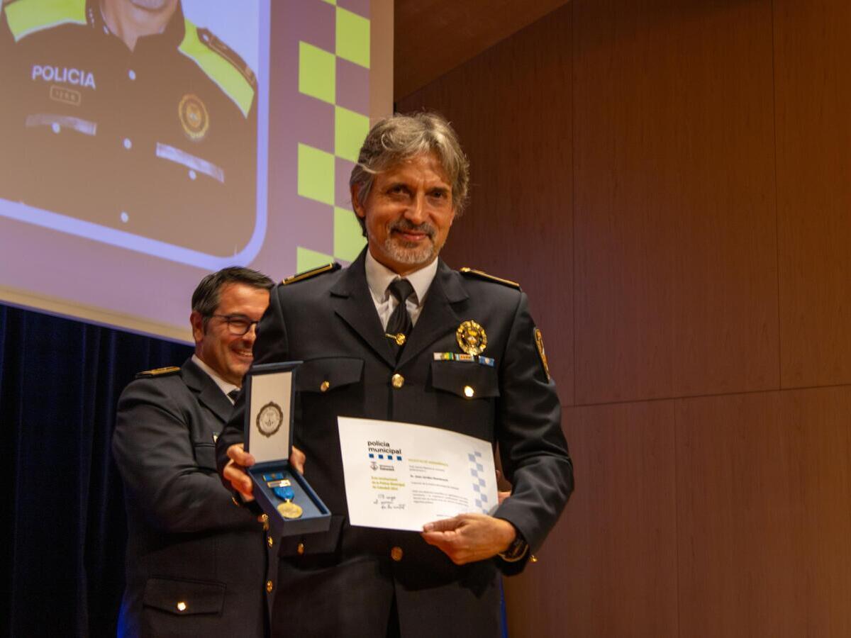 L'inspector Joan Jordán, reconegut per la seva trajectòria. Autora: Martina Berenguera.