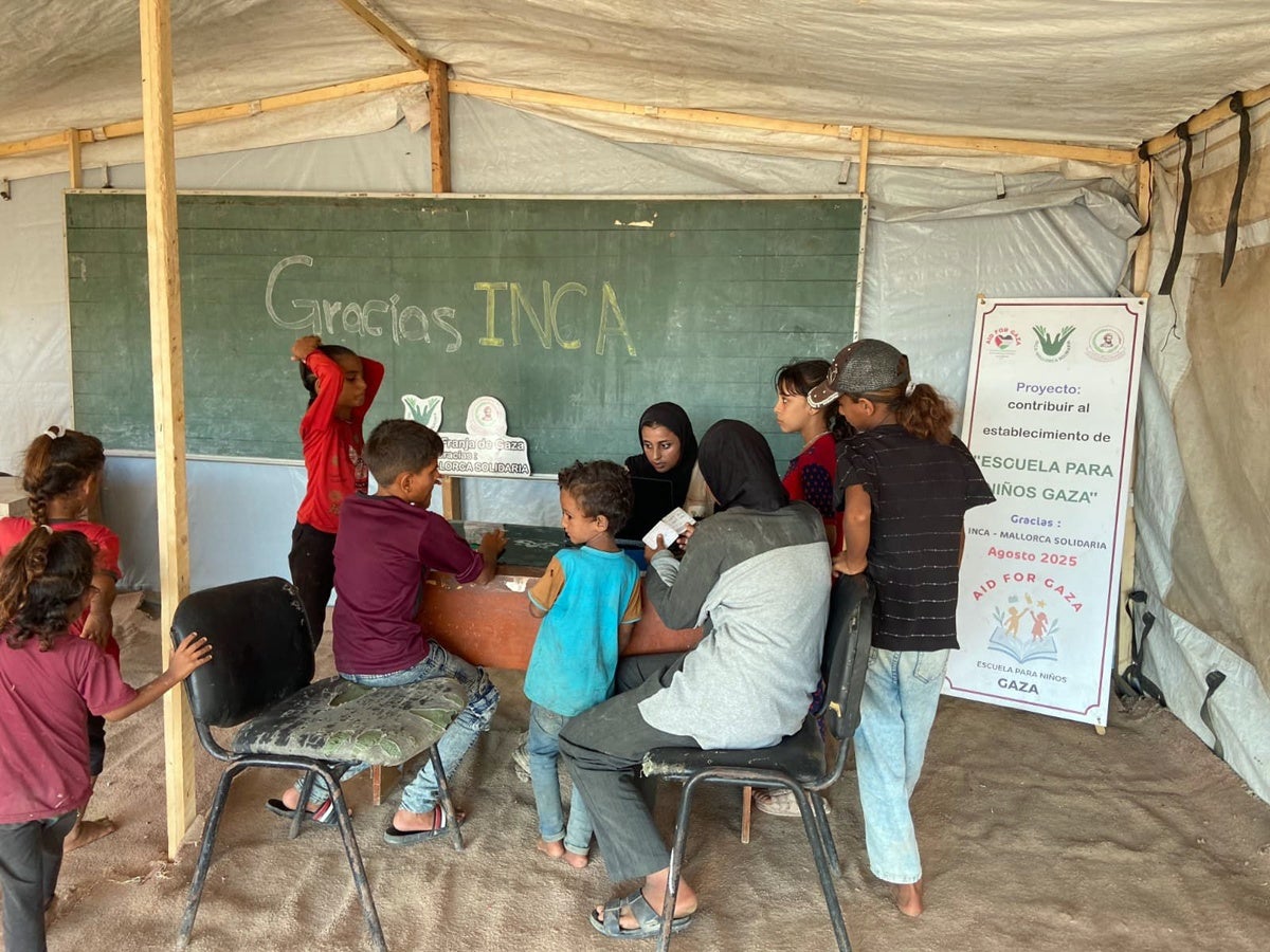 Escola d'Inca a Gaza. Autor: Inca Solidària. 