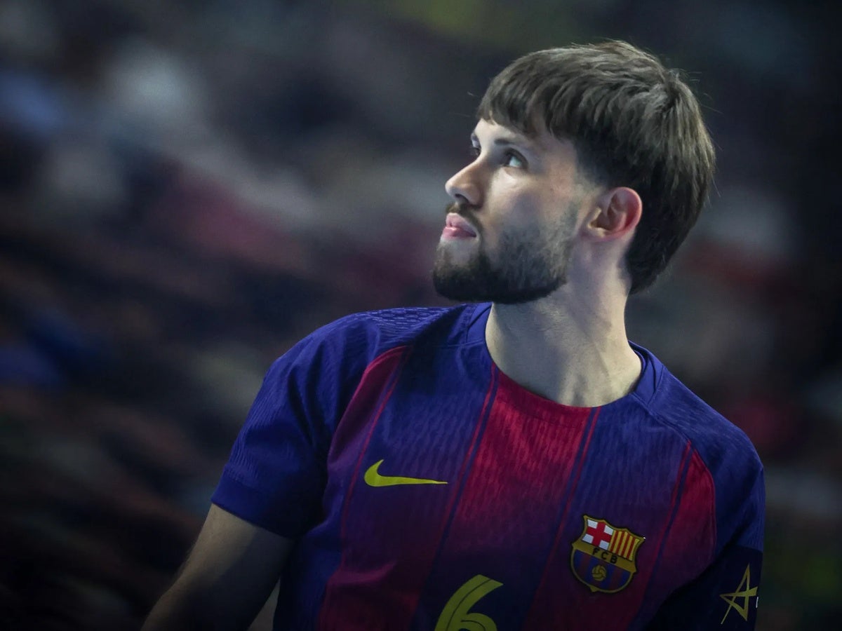 Fernández, durant el partit. Autor: FCB / cedida.