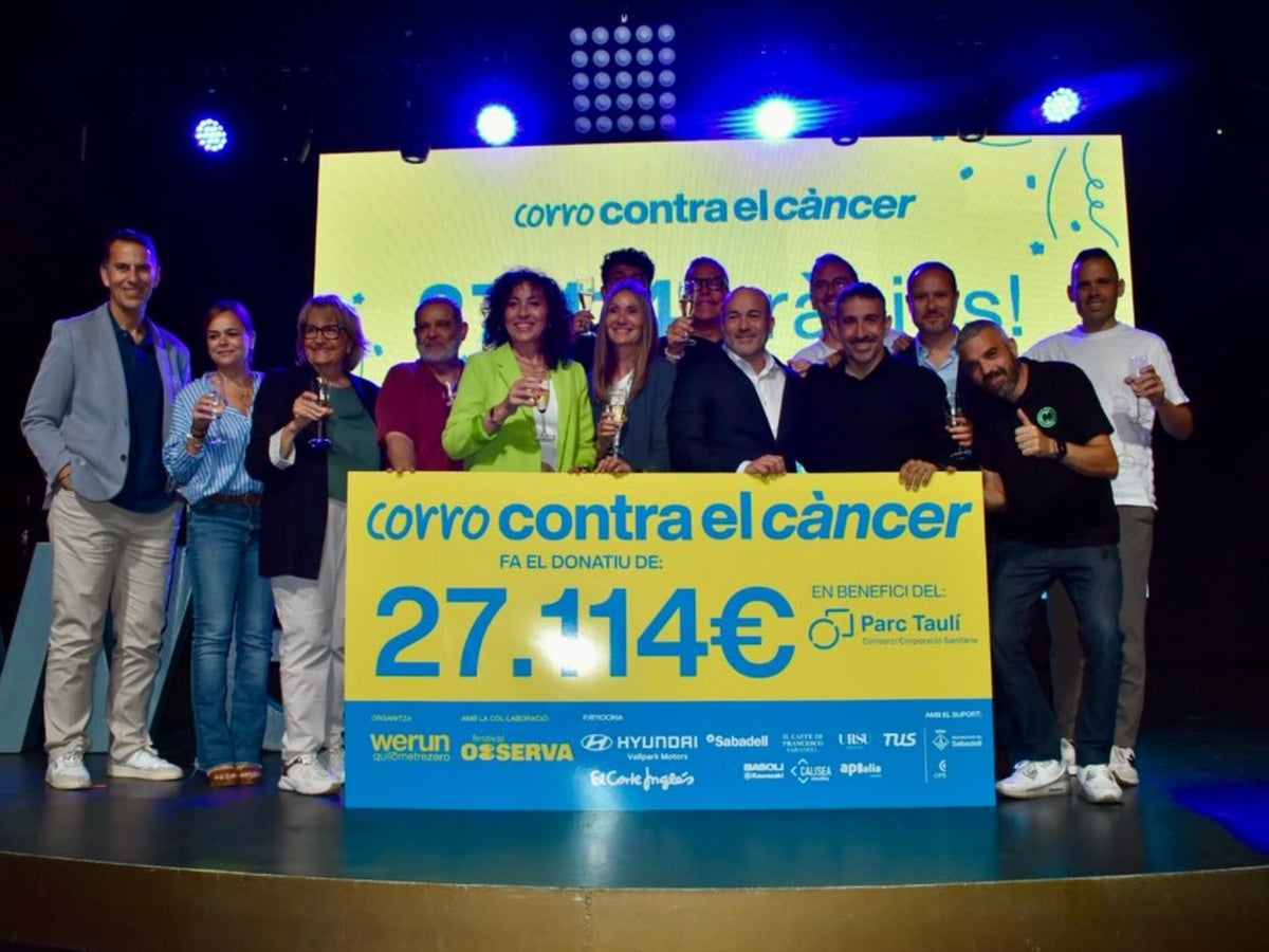 Fi de festa de la 14ª edició de la cursa solidària Corro contra el Càncer. Autor: cedida. 