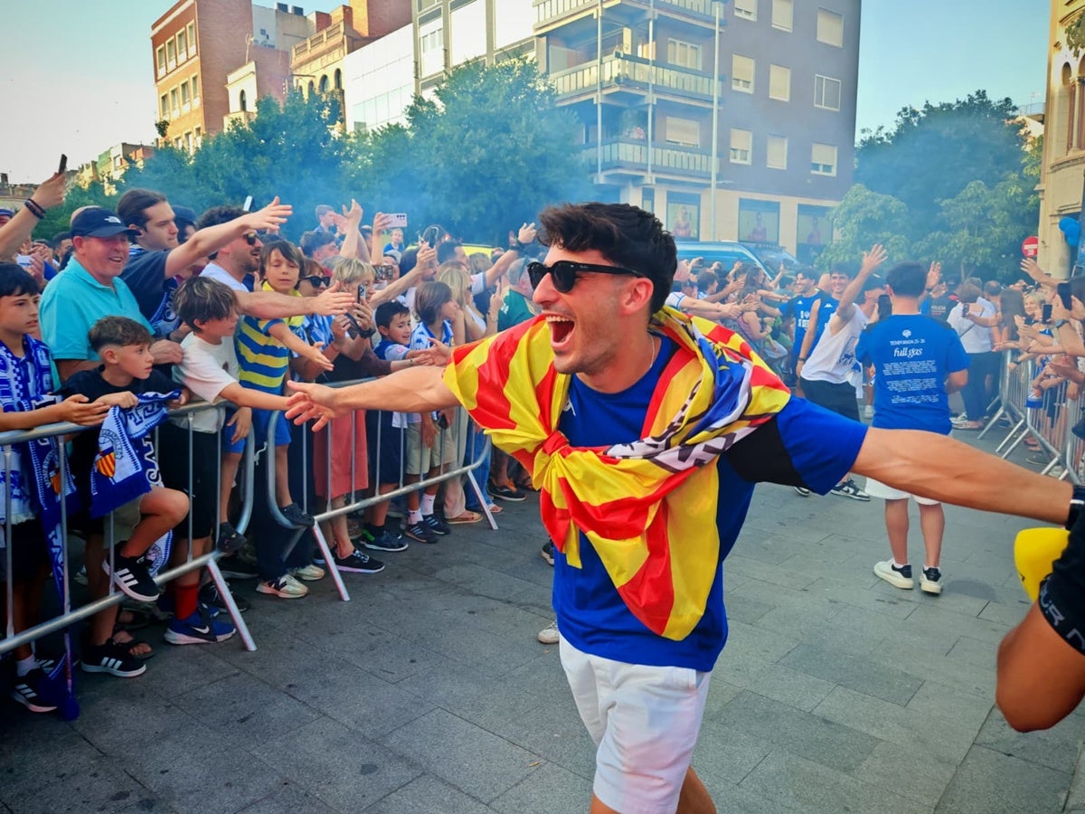 López-Pinto, entrant a la plaça Sant Roc. Autor: A.Pardina. 