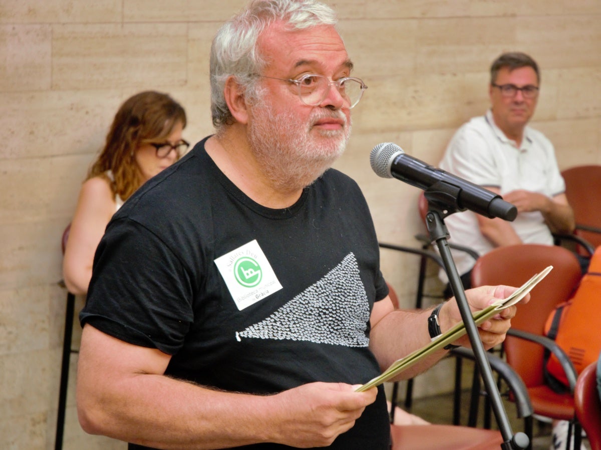 Joan Vives, de l'AVG, al ple. Autor: J.d.A.