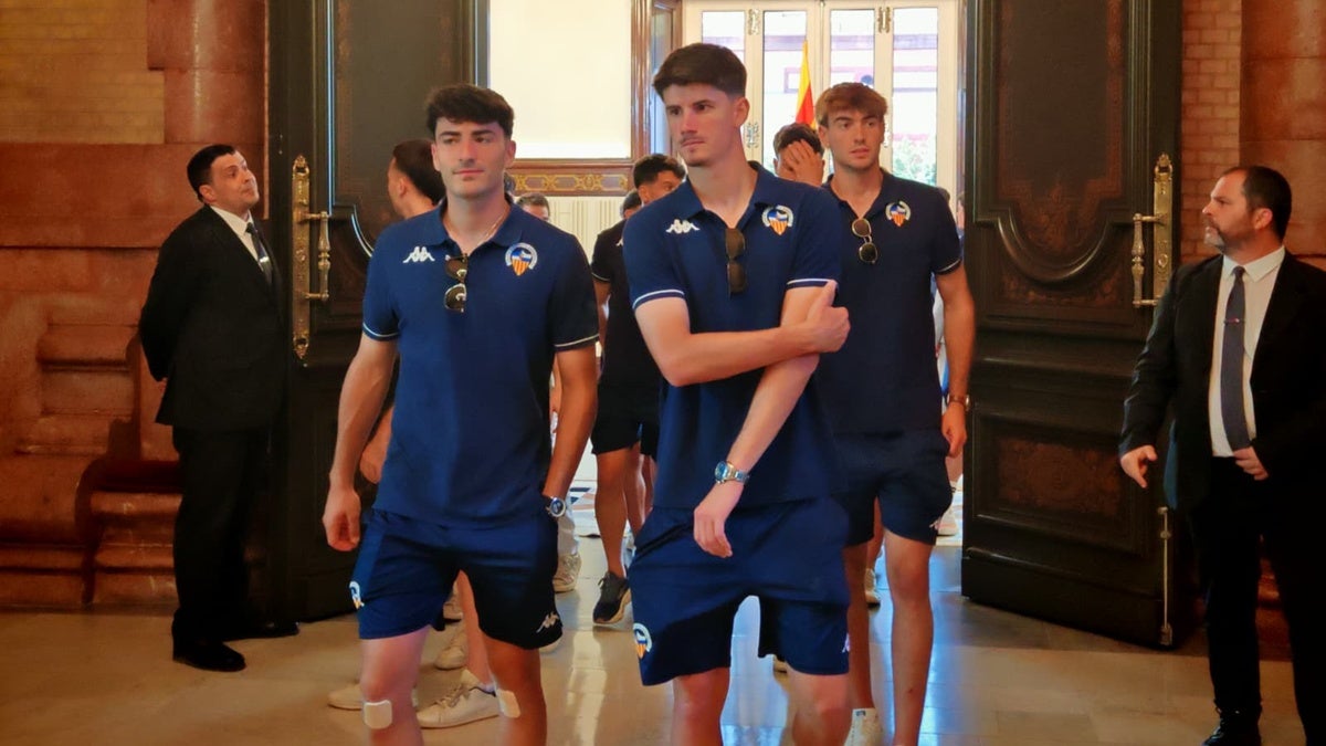 Javi López-Pinto i Carlos García no s'han perdut la cita. Autor: Albert P.