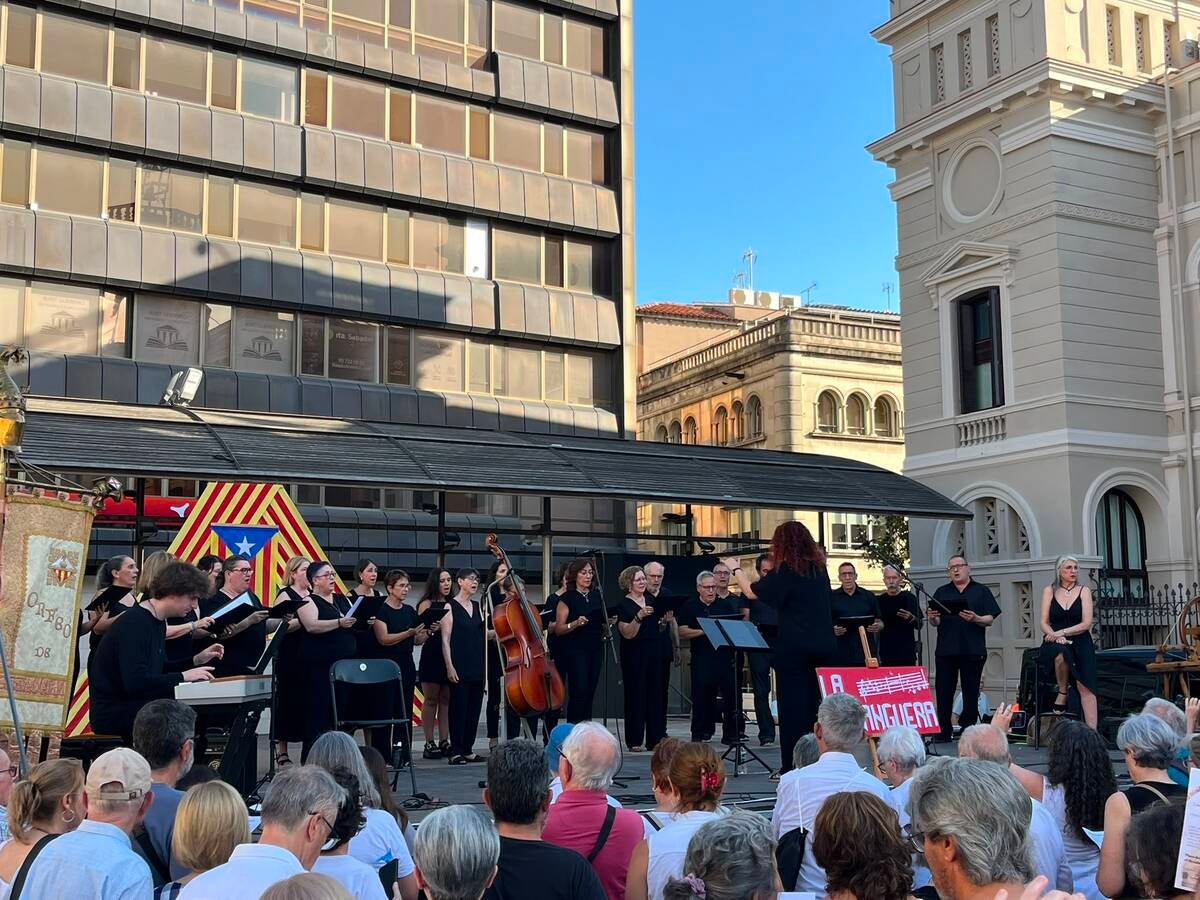 L'orfeó de Sabadell, aquest dissabte. Autor: Jordi M.
