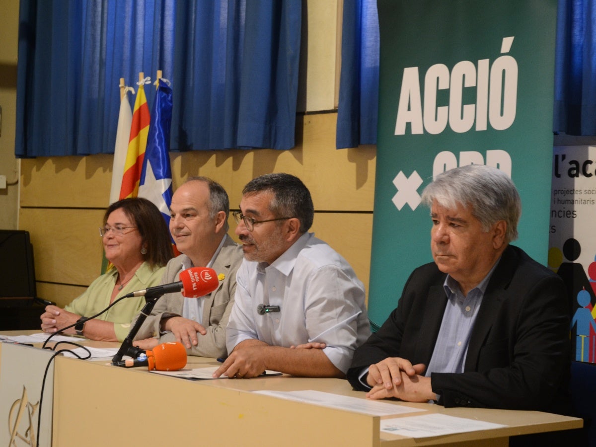 Fernàndez, a la roda de premsa de la signatura de la coalició d'Acció per Sabadell. Autor: Jordi M.
