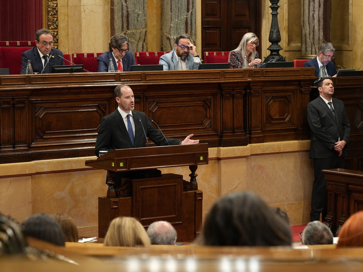 Juan Fernández, portaveu del PP al Parlament, aquest dijous. Autor: ACN.