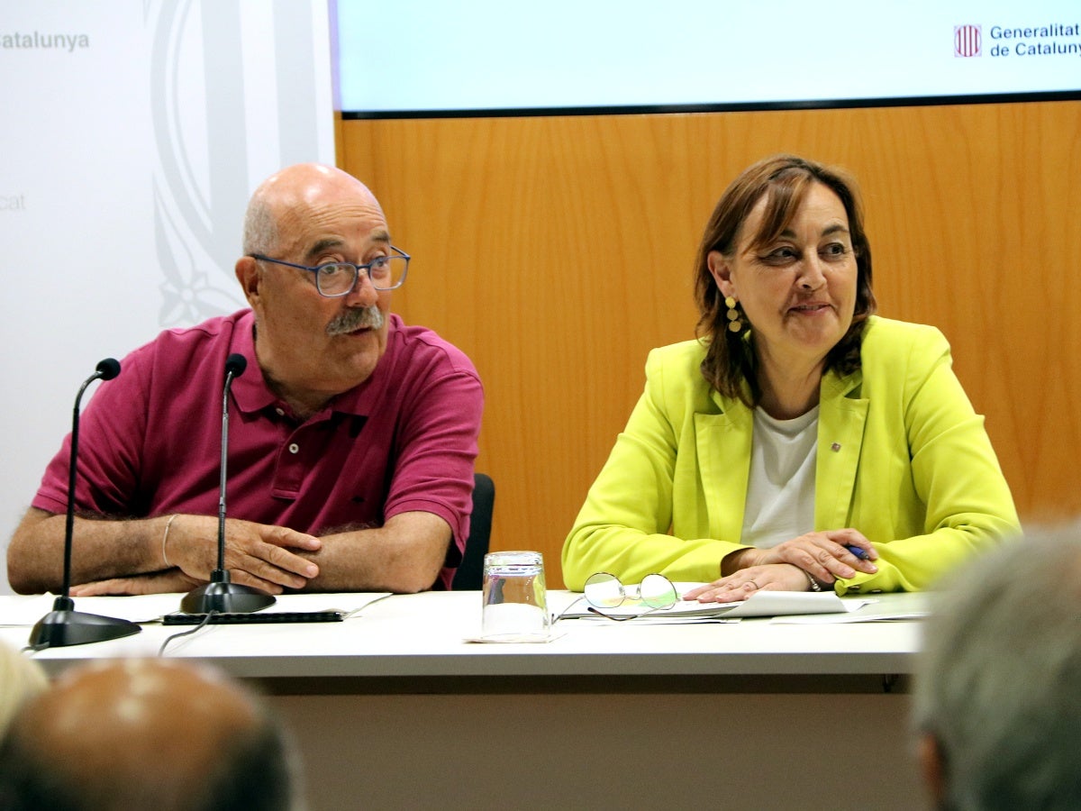 La consellera de Territori, Sílvia Paneque, i el secretari de Mobilitat i Infraestructures, Manel Nadal. Autor: ACN.