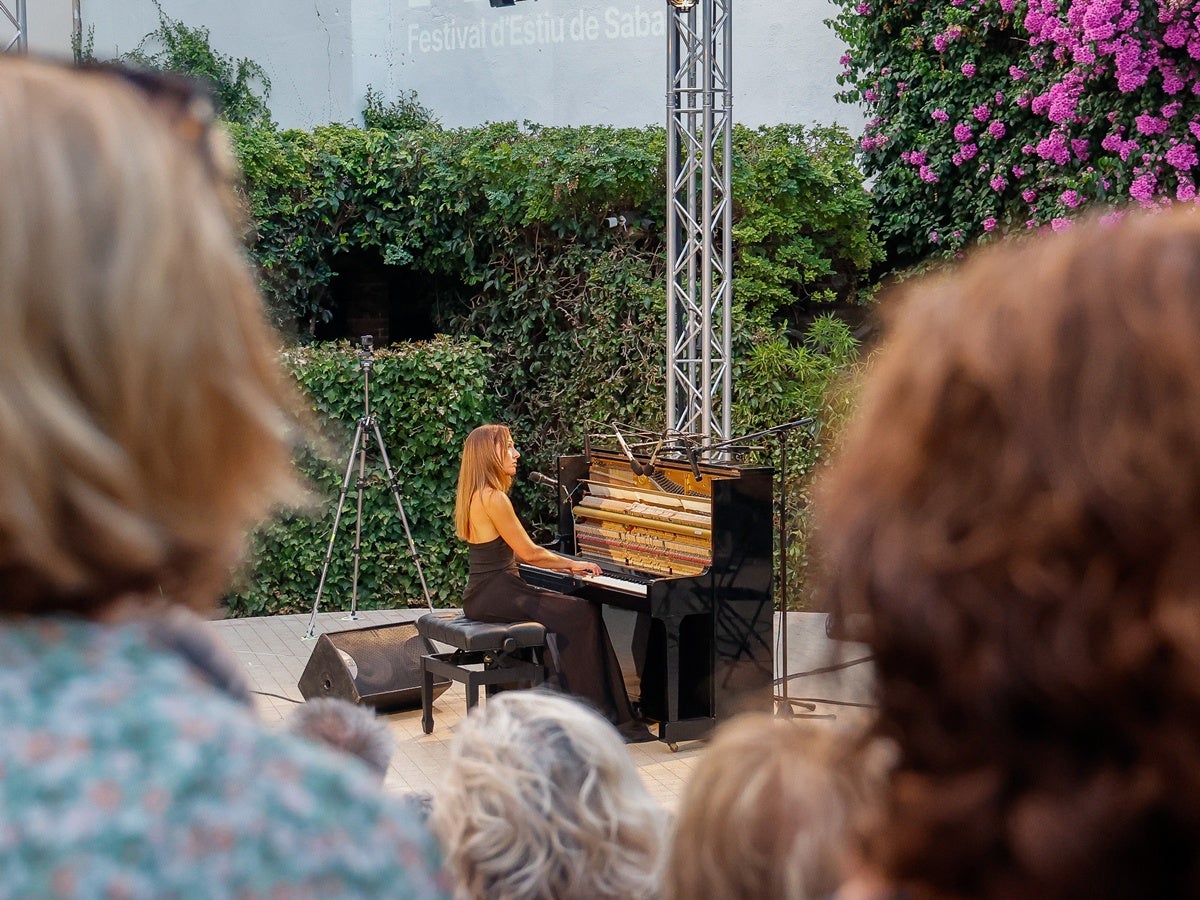 La pianista sabadellenca Laura Andrés, durant el concert al Fresc 2026. Autor: J.d.A. 
