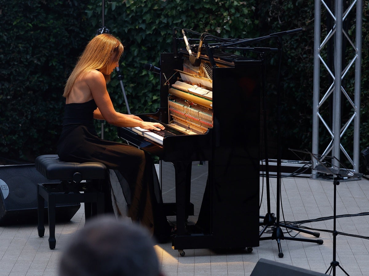 La pianista sabadellenca Laura Andrés, durant el concert al Fresc 2026. Autor: J.d.A.