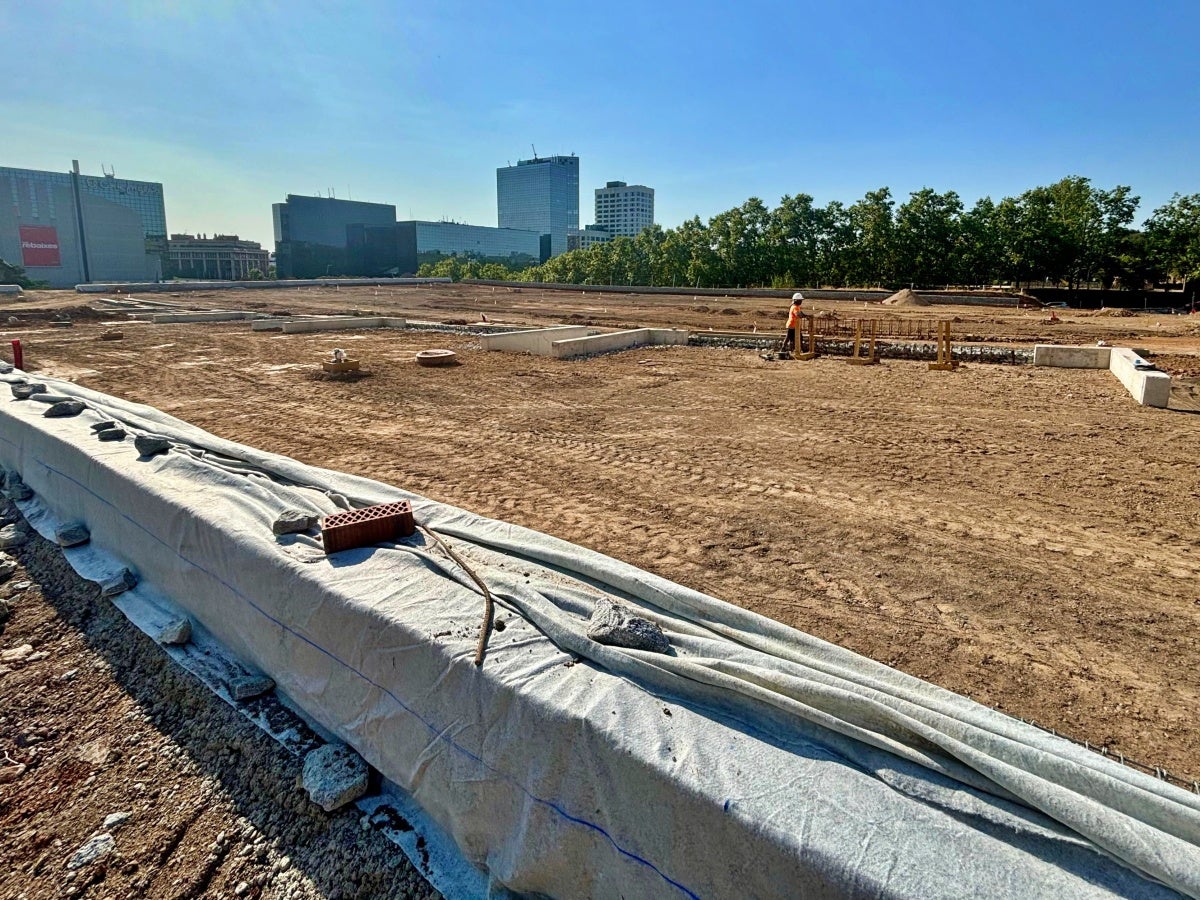 Visita d'obres a l'aparcament de l'Eix Macià, el 12 d'agost de 2026. Autor: J.d.A.