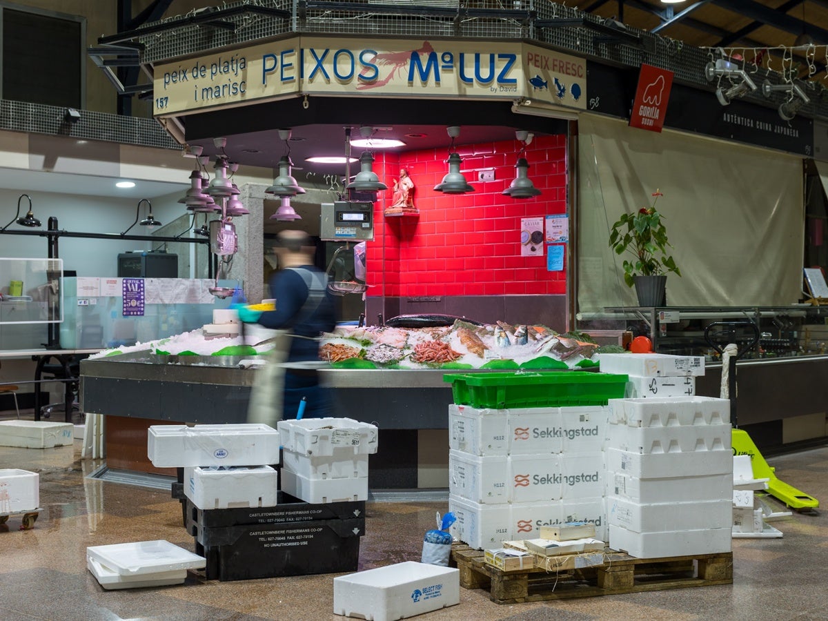 El Mercat Central, fa uns mesos, abans de començar una jornada. Autora: Dihor.