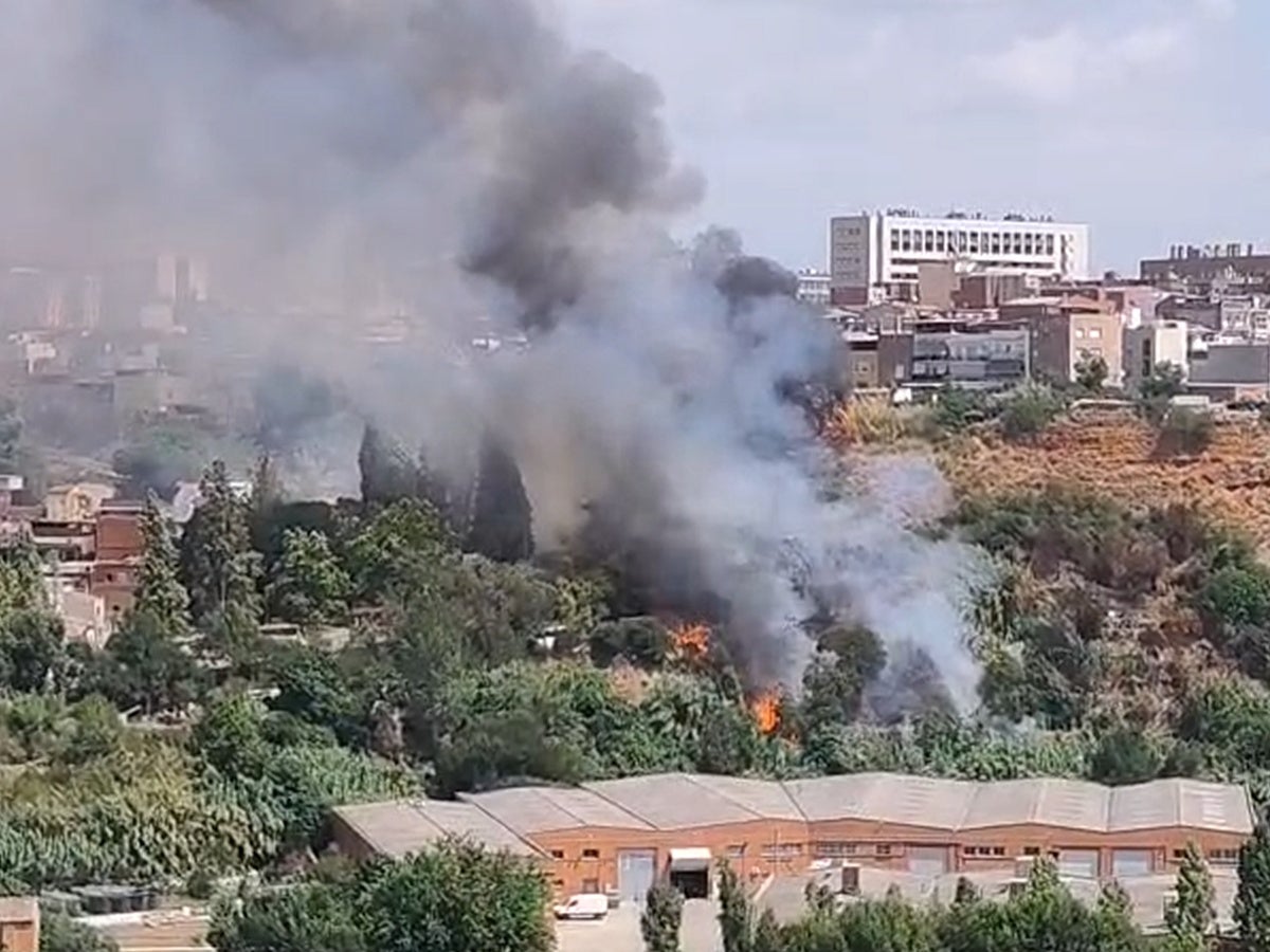 Un fragment de vídeo amb l'incendi de Torre-romeu del 15 d'agost de 2026. Autor: cedida. 