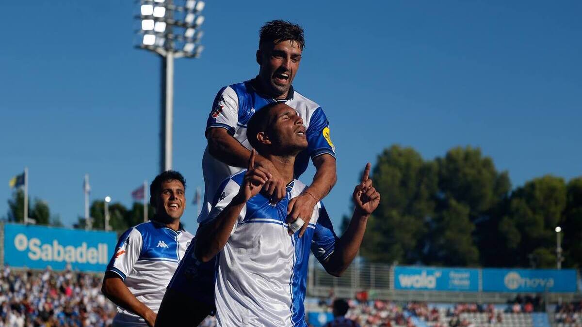 Celebració del gol de Gioacchini. Autora: Dihor