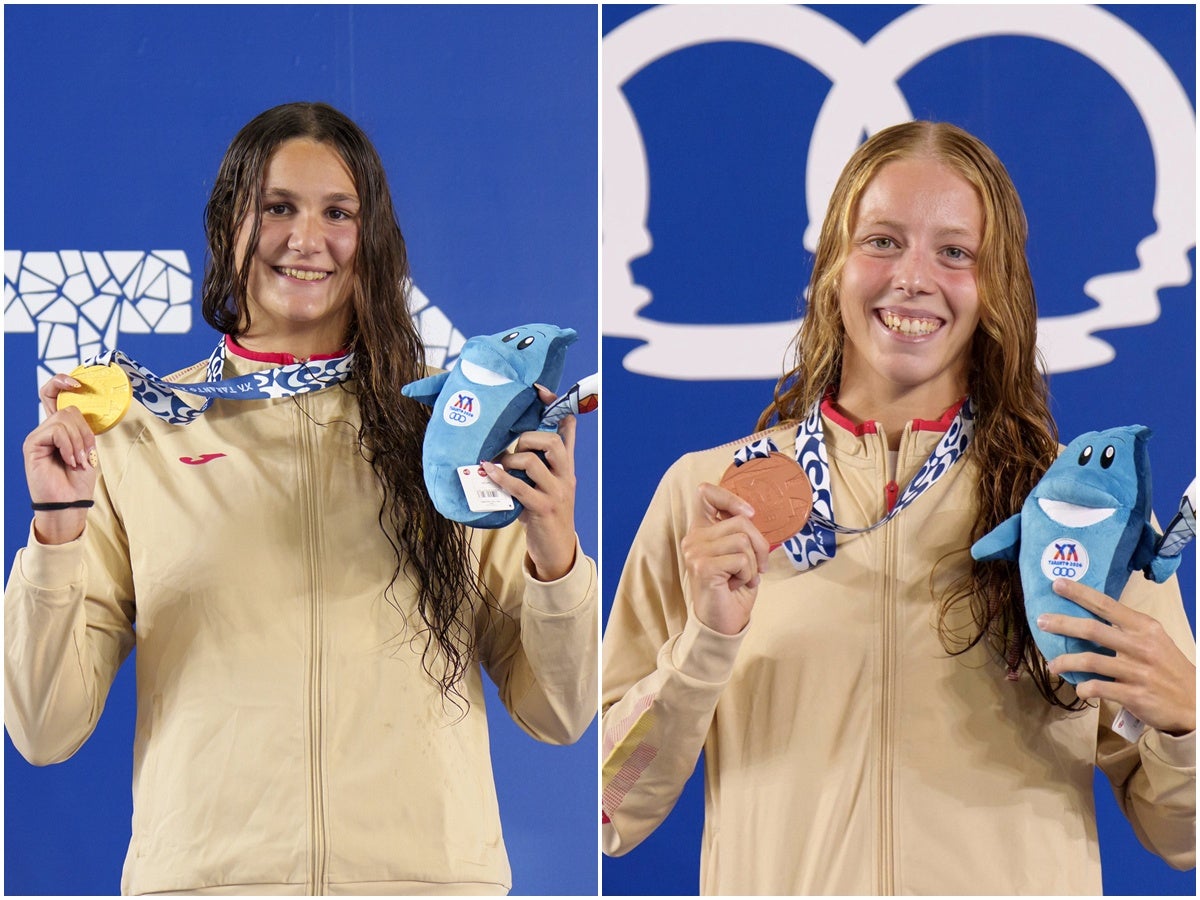 Ainhoa Campabadal i Paula González, amb l'or i el bronze. RFEN