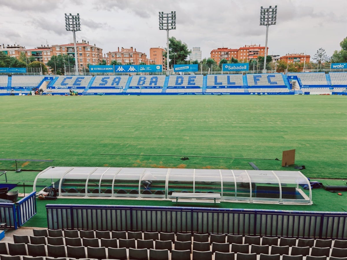 Nova Creu Alta, a falta d'uns dies per l'estrena a la lliga. Autor: Albert P.