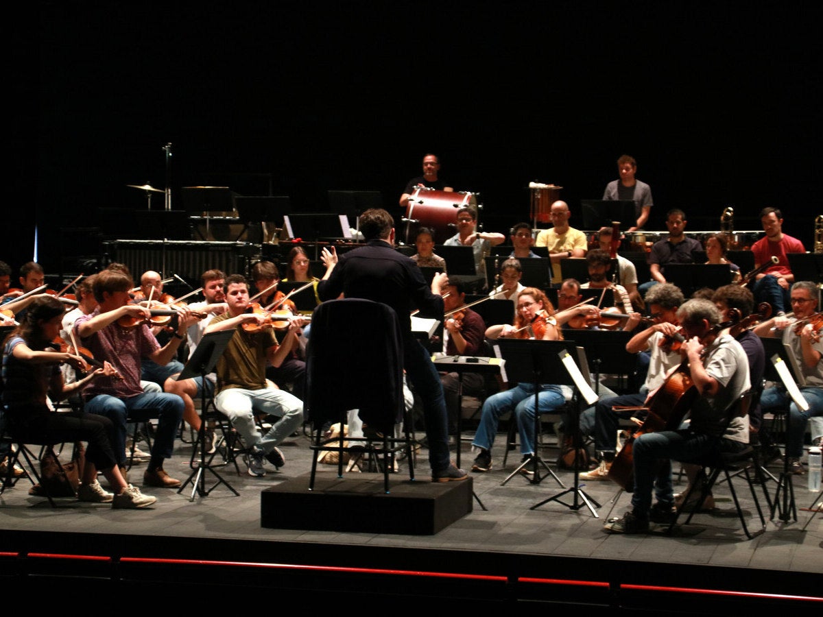 La Franz Schubert Filharmonia, en un assaig a Tarragona. Autor: ACN.