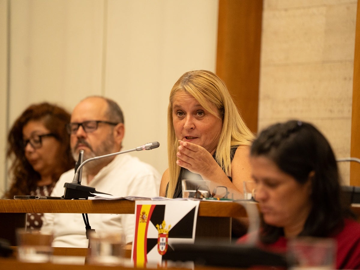 La portaveu de Vox, Nuria Acacio, al ple. Autor: Luis PH.