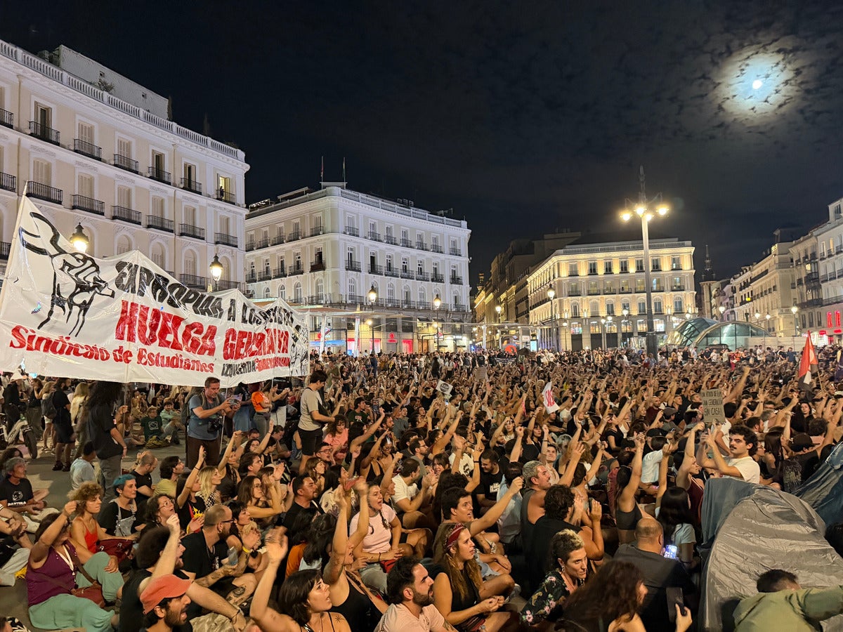 Acampada a Madrid per demanar decret antidesnonaments. Autor: Miquel Vega Ligero / ACN.