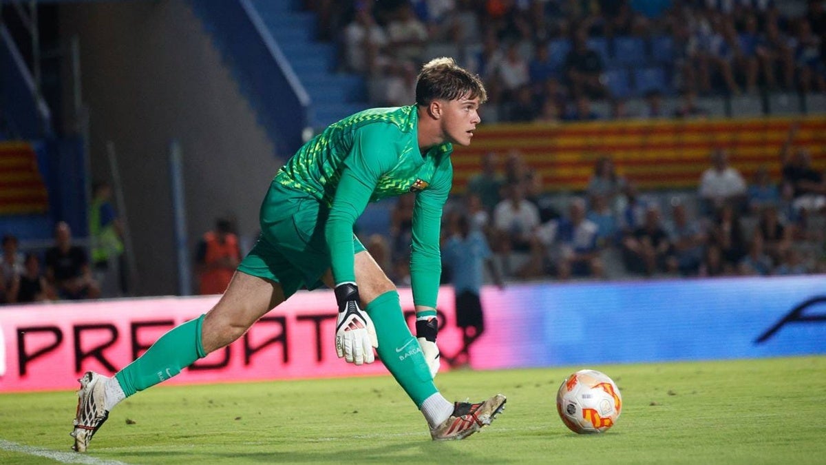 Iker Rodríguez, porter sabadellenc del Barça Atlètic, gran carta de presentació. Autora: Dihör