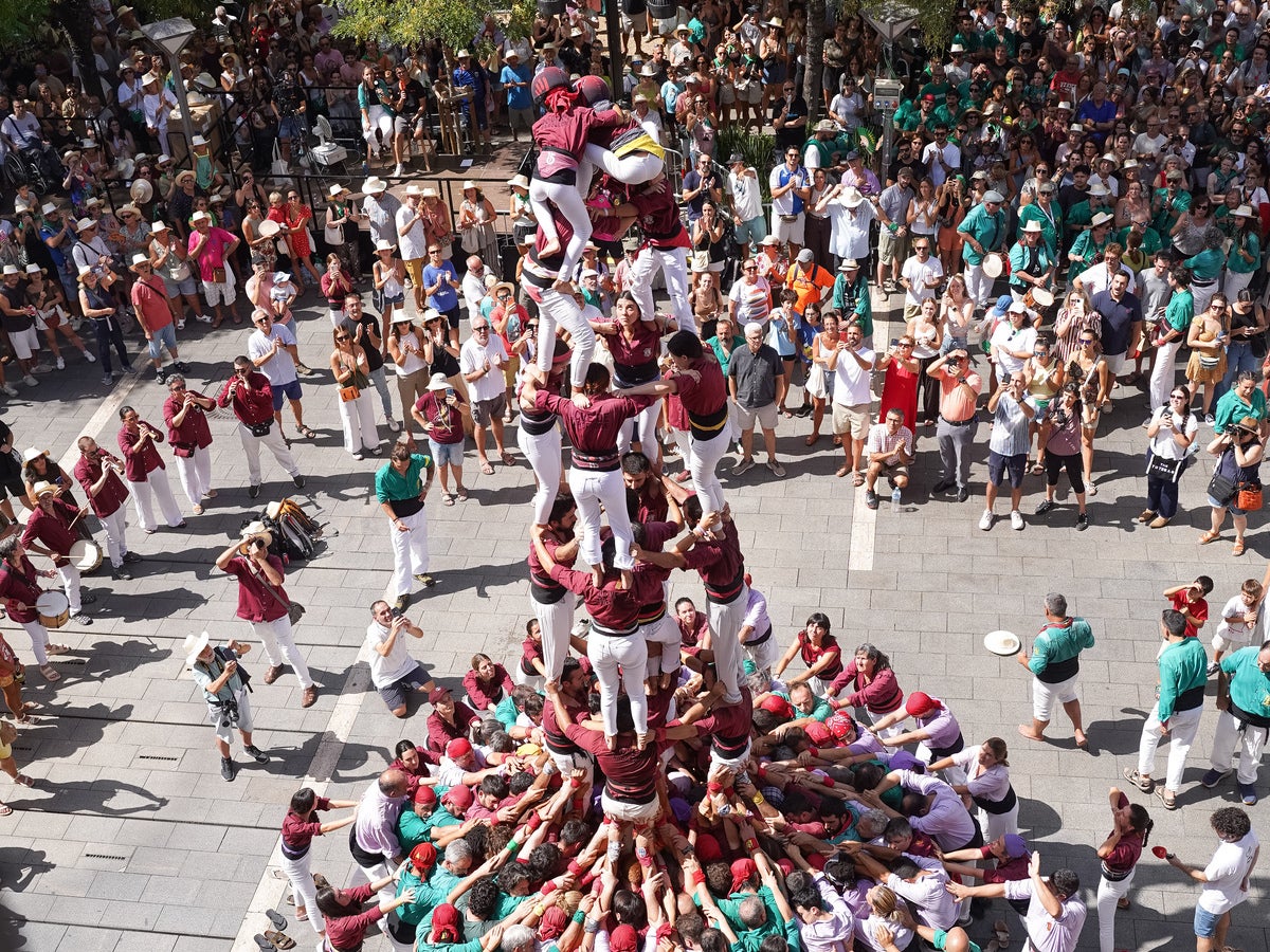 La Colla Jove de Barcelona, a la plaça Sant Roc. Autor: Luís PH.