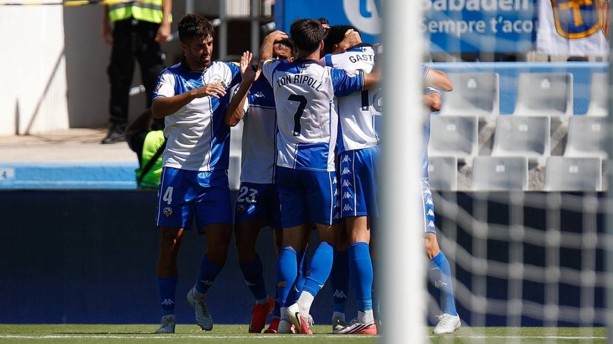 L'equip, després d'un dels gols. Autora: Dihör