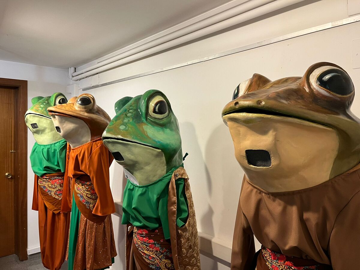 Granotes i gripaus del Ripoll, a l'exposició del seguici festiu. Autor: Jordi M.